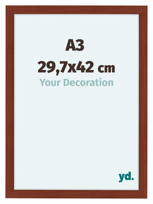 Como MDF Photo Frame 29 7x42cm A3 Cherry Front Size | Yourdecoration.com