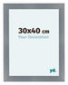 Como MDF Photo Frame 30x40cm Aluminium Brushed Front Size | Yourdecoration.com