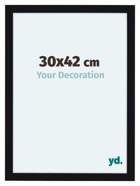 Como MDF Photo Frame 30x42cm Black High Gloss Front Size | Yourdecoration.com
