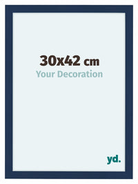 Como MDF Photo Frame 30x42cm Dark Blue Swept Front Size | Yourdecoration.com