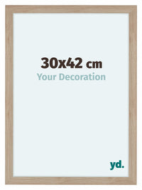 Como MDF Photo Frame 30x42cm Oak Light Front Size | Yourdecoration.com