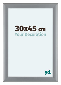 Como MDF Photo Frame 30x45cm Silver Matte Front Size | Yourdecoration.com