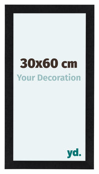 Como MDF Photo Frame 30x60cm Black Matte Front Size | Yourdecoration.com