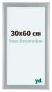 Como MDF Photo Frame 30x60cm Silver Matte Front Size | Yourdecoration.com