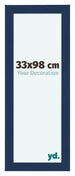 Como MDF Photo Frame 33x98cm Dark Blue Swept Front Size | Yourdecoration.com
