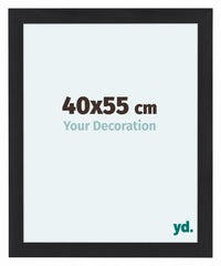 Como MDF Photo Frame 40x55cm Black Woodgrain Front Size | Yourdecoration.com