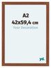 Como MDF Photo Frame 42x59 4cm A2 Walnut Front Size | Yourdecoration.com