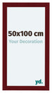 Como MDF Photo Frame 50x100cm Wine Red Swept Front Size | Yourdecoration.com
