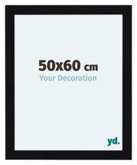 Como MDF Photo Frame 50x60cm Black High Gloss Front Size | Yourdecoration.com