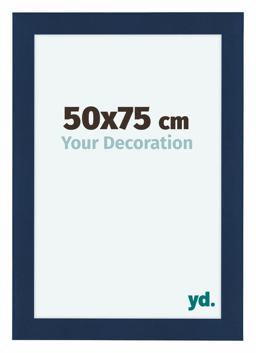 Como MDF Photo Frame 50x75cm Dark Blue Swept Front Size | Yourdecoration.com