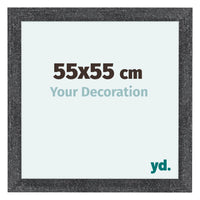 Como MDF Photo Frame 55x55cm Gray Swept Front Size | Yourdecoration.com