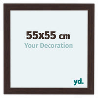 Como MDF Photo Frame 55x55cm Oak Dark Front Size | Yourdecoration.com