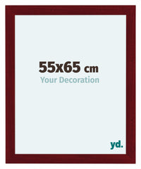 Como MDF Photo Frame 55x65cm Wine Red Swept Front Size | Yourdecoration.com