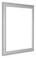 Como MDF Photo Frame 60x60cm Silver Matte Front Oblique | Yourdecoration.com
