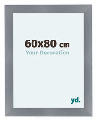 Como MDF Photo Frame 60x80cm Aluminium Brushed Front Size | Yourdecoration.com