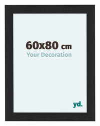 Como MDF Photo Frame 60x80cm Black Woodgrain Front Size | Yourdecoration.com