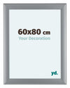 Como MDF Photo Frame 60x80cm Silver Matte Front Size | Yourdecoration.com