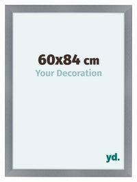 Como MDF Photo Frame 60x84cm Aluminium Brushed Front Size | Yourdecoration.com