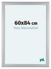 Como MDF Photo Frame 60x84cm Silver Matte Front Size | Yourdecoration.com