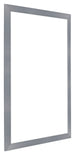 Como MDF Photo Frame 67x98cm Aluminum Brushed Front Oblique | Yourdecoration.com