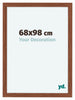 Como MDF Photo Frame 68x98cm Walnut Front Size | Yourdecoration.com