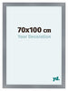 Como MDF Photo Frame 70x100cm Aluminium Brushed Front Size | Yourdecoration.com