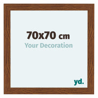 Como MDF Photo Frame 70x70cm Oak Rustiek Front Size | Yourdecoration.com
