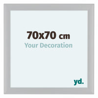 Como MDF Photo Frame 70x70cm White High Gloss Front Size | Yourdecoration.com