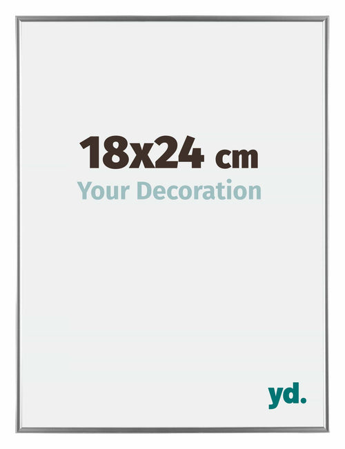 Evry Plastic Photo Frame 18x24cm Silver Front Size | Yourdecoration.com