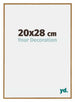 Evry Plastic Photo Frame 20x28cm Beech Light Front Size | Yourdecoration.com
