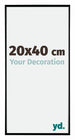 Evry Plastic Photo Frame 20x40cm Black High Gloss Front Size | Yourdecoration.com