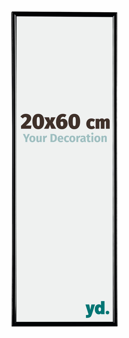 Evry Plastic Photo Frame 20x60cm Black High Gloss Front Size | Yourdecoration.com
