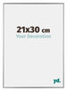 Evry Plastic Photo Frame 21x30cm Silver Front Size | Yourdecoration.com