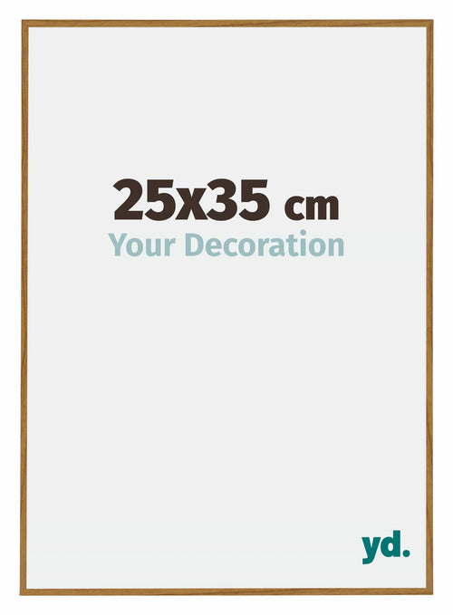 Evry Plastic Photo Frame 25x35cm Beech Light Front Size | Yourdecoration.com