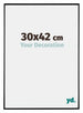 Evry Plastic Photo Frame 30x42cm Black High Gloss Front Size | Yourdecoration.com