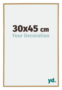 Evry Plastic Photo Frame 30x45cm Beech Light Front Size | Yourdecoration.com