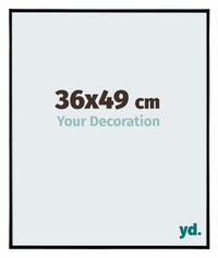 Evry Plastic Photo Frame 36x49cm Black High Gloss Front Size | Yourdecoration.com