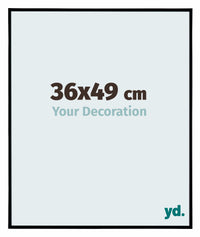Evry Plastic Photo Frame 36x49cm Black Matt Front Size | Yourdecoration.com