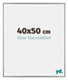 Evry Plastic Photo Frame 40x50cm Silver Front Size | Yourdecoration.com