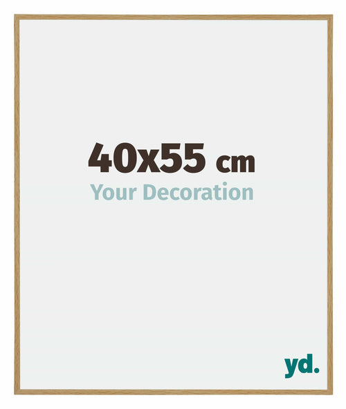Evry Plastic Photo Frame 40x55cm Beech Light Front Size | Yourdecoration.com