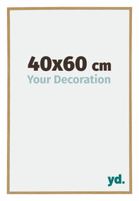 Evry Plastic Photo Frame 40x60cm Beech Light Front Size | Yourdecoration.com