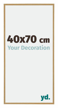 Evry Plastic Photo Frame 40x70cm Beech Light Front Size | Yourdecoration.com