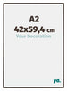 Evry Plastic Photo Frame 42x59 4cm A2 Anthracite Front Size | Yourdecoration.com