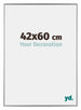 Evry Plastic Photo Frame 42x60cm Silver Front Size | Yourdecoration.com