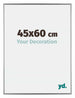 Evry Plastic Photo Frame 45x60cm Silver Front Size | Yourdecoration.com