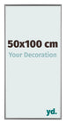 Evry Plastic Photo Frame 50x100cm Silver Front Size | Yourdecoration.com