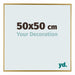 Evry Plastic Photo Frame 50x50cm Gold Front Size | Yourdecoration.nl