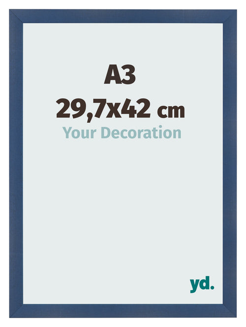 Photo Frame A3 - 29,7x42 cm - Dark Blue Swept - MDF - Pisa