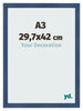 Photo Frame A3 - 29,7x42 cm - Dark Blue Swept - MDF - Pisa