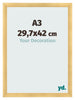 Photo Frame A3 - 29,7x42 cm - Gold Matte - MDF - Pisa
